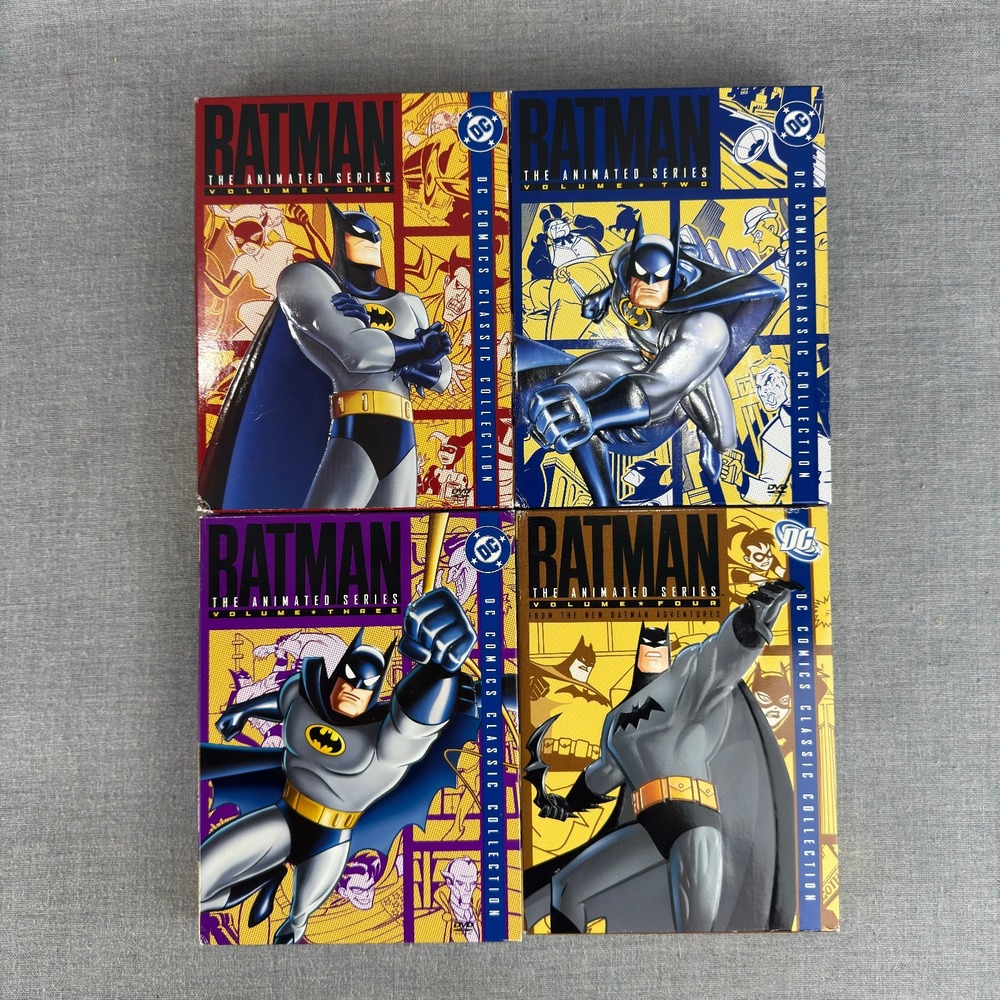 Batman The Animated Series Volumes 1 2 3 4 DVD 16 Disc Complete Set Tested - Picture 2 of 9